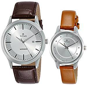 Titan Modern Bandhan Analog Silver Dial Unisex's Watch 15842481SL01