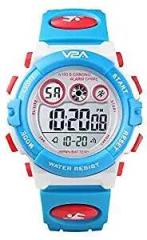 V2A Boy's and Girl's Digital Sports Watch with 7 Color Backlight Alarm Stopwatch