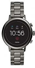 Women's Gen 4 Venture HR Heart Rate Stainless Steel Touchscreen Smartwatch, Color: Smoke Grey Model: FTW6019